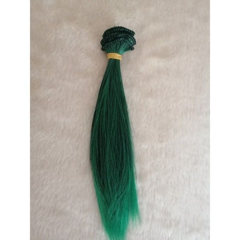Sentetik Amigurumi Düz Saç Koyu Yeşil 